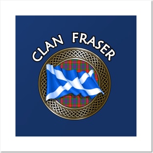 Clan Fraser Crest & Tartan Knot Posters and Art